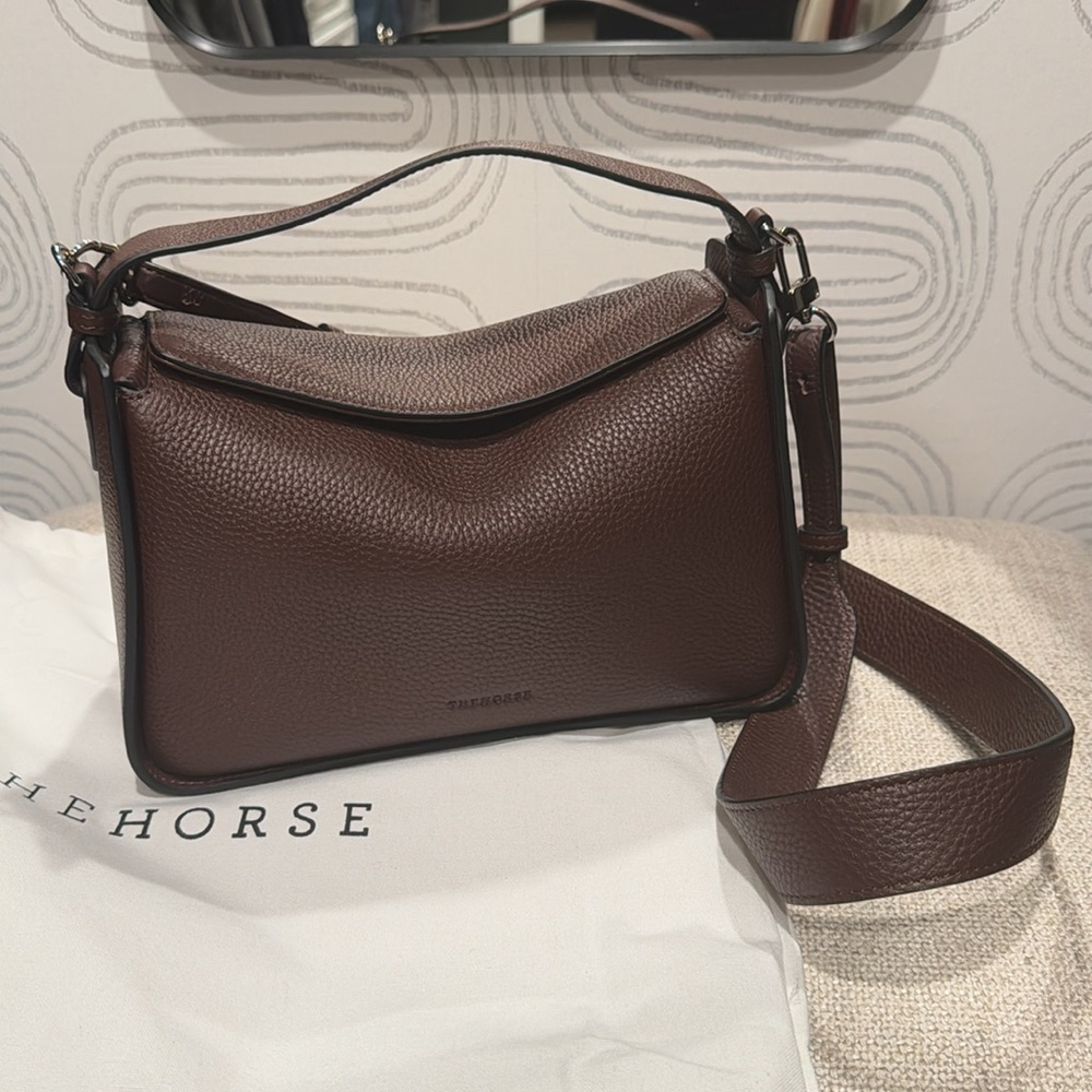 The Horse Brown Pebbled Leather Shoulder Hobo - Picture 10 of 12